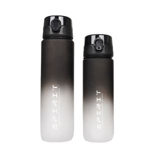 ขวดน้ำพลาสติกพร้อมหลอดดูด ปลอดสาร BPA สำหรับออกกำลังกาย มีสัญลักษณ์บอกเวลา  รับผลิตตามสั่ง ขายส่ง สำหรับโปรโมชั่น - Product Image 1