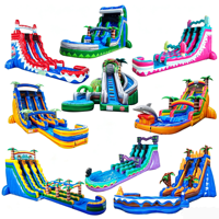 Château gonflable Bouncer Building Blocks avec toboggan gonflable pour l'intérieur et l'extérieur, avec souffleur, pour enfants et adultes, à vendre