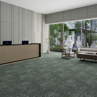 Pp 50x50 Carreau de moquette de bureau commercial Carreaux de moquette modulaires en PVC pour bureau commercial Usine OEM