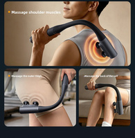 Pistolet de massage portatif sans fil avec moteur sans balais, contrôle de la minuterie, 4 têtes de massage – Coffret cadeau rechargeable