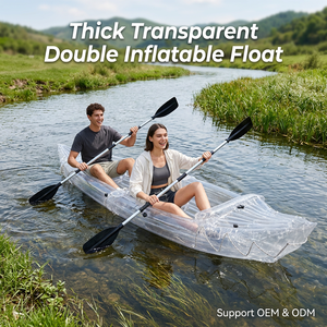 <span class=keywords><strong>Kayak</strong></span> gonflable transparent en PVC épais pour 2 personnes, pliable, portable, pour la <span class=keywords><strong>pêche</strong></span> et les sports nautiques <span class=keywords><strong>de</strong></span> loisirs - Product Image 1