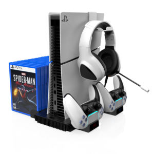 Compatible avec les contrôleurs DualSense, pour P5 Digital/Disc Console/P5 Slim With15 Card Storage Slots PlayStation5 Charging Dock - Product Image 2