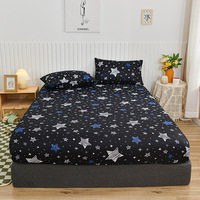 Couvre-lit double simple Simmons Housse de protection antidérapante avec chapeau de lit fixe faisant des draps plats