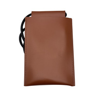 Tas dompet ponsel kulit, dompet kacamata kulit kualitas tinggi, tas bahu