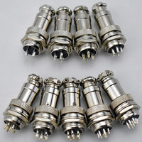 Connecteur étanche GX16 à 2, 3, 4, 5, 6, 7, 8, 9, 10 broches avec prise M16