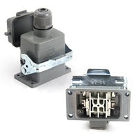 Connecteur robuste BYLJQ HE-006 HE-004, étanche IP65, 12/24 broches, 16A 500V, prise d'alimentation industrielle rectangulaire en aluminium pour PCB