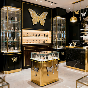 Exhibidor <span class=keywords><strong>de</strong></span> Perfumes <span class=keywords><strong>de</strong></span> Vidrio Templado con Iluminación LED Personalizada <span class=keywords><strong>de</strong></span> Lujo, Estante <span class=keywords><strong>de</strong></span> Exhibición <span class=keywords><strong>de</strong></span> Perfumes <span class=keywords><strong>de</strong></span> MDF con Estantes Escalonados, Gabinete <span class=keywords><strong>de</strong></span> Almacenamiento para Tiendas Minoristas - Product Image 2