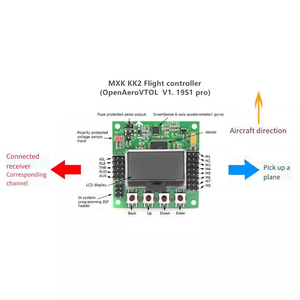 KK 2.1.5 multirotor LCD chuyến bay điều khiển Hội Đồng Quản trị v1.19s1pro Quadcopter KK2 6050 MPU chải chuyến bay điều khiển cho FPV rc bay không người lái - Product Image 6