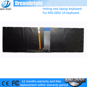 คีย์บอร์ดคอมพิวเตอร์สำหรับ GE62 GS60 GS70 GS72 GE72 GT72 สีดำ US สำหรับแล็ปท็อปพร้อมไฟแบ็คไลท์ GE62 แล็ปท็อปพร้อมคีย์บอร์ดมีไฟแบ็คไลท์ GE62 แล็ปท็อป W - Product Image 2
