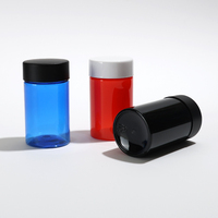 Bocaux en verre pré-roulés vides de 70 mm avec logo en relief pour bébé, lot de 5, emballage de 40 ml 2,5 g, petites bouteilles avec autocollants personnalisés