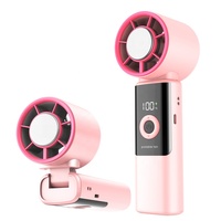 Ventilateur portable mini rechargeable XKC 2026 199 vitesses 3600mAh USB compatible voiture, moteur sans balais, pliable, refroidissement par glace, certifié CE