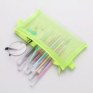 Custom Large Capacity Nylon <b>Clear</b> Pencil <b>Bag</b> Pen Pouch and Mesh <b>Bags</b> for Organization and Portability - Product Image 4