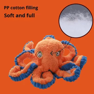 Juguete de Peluche Creativo con Forma de Pulpo Grande para Perros, Duradero, Interactivo, Suave, con Sonido, Resistente a Mordidas, para Masticar y Limpiar los Dientes de Cachorros - Product Image 3
