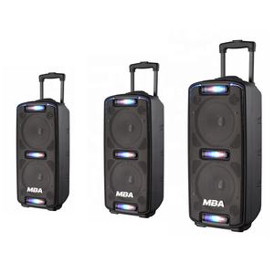 SA-208 <span class=keywords><strong>Enceinte</strong></span> de fête rechargeable double 8 pouces avec lumières - Product Image 6
