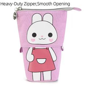 Estuche de Lápices de Lona Portátil Personalizado de Moda con Cierre de Cremallera, Estuche de Almacenamiento de Bolígrafos de Viaje Duradero <span class=keywords><strong>para</strong></span> Regalo - Product Image 4