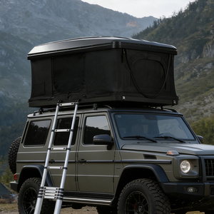 Tente de toit rigide en aluminium 4 saisons avec sac à chaussures, pour camping-car tout-terrain, avec panneau solaire - Product Image 1