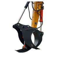 Extracteur de souches et de racines pour excavatrice de 18 à 20 tonnes, machine de déracinement et de transplantation d'arbres de 22, 23, 25 tonnes avec certification CE