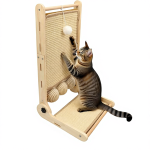 Tiragraffi Verticale Pieghevole a L per Gatti, Resistente all'Usura, Stile Semplice, Giocattolo per Gatti Cinese - Product Image 1