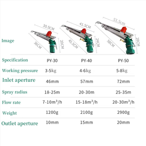 Arroseur à <span class=keywords><strong>impact</strong></span> haute pression PY50, canon à eau longue portée haute pression, pour le jardin et l'élimination des poussières industrielles - Product Image 2