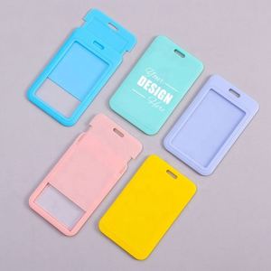 Custom ABS <b>Plastic</b> Card Holder with <b>Sliding</b> Cover - Perfect for Employee ID & Student Badges - Product Image 1