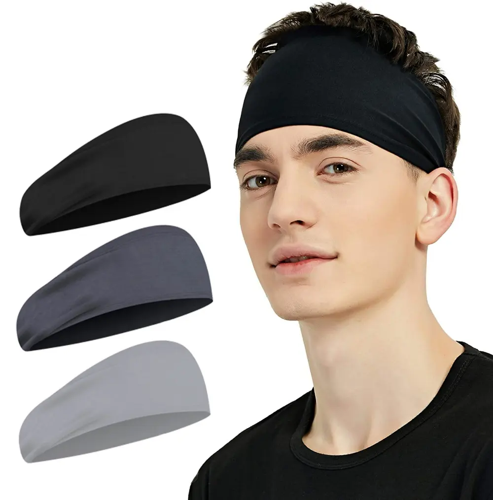 Man For Fitness Fashionable Elastic Hair Band Women Basketball Bulk Sport Sweat Band Unisex Running Yoga Headband