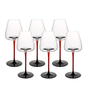 Venta al por mayor 600ml <span class=keywords><strong>de</strong></span> lujo negro <span class=keywords><strong>Borgoña</strong></span> y copa <span class=keywords><strong>de</strong></span> vino tinto soplado a mano <span class=keywords><strong>de</strong></span> cristal <span class=keywords><strong>de</strong></span> primera calidad diseño moderno copas <span class=keywords><strong>de</strong></span> vino para la boda - Product Image 5