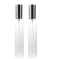 Bouteille de parfum jetable en verre Transparent, avec pompe à sertir, Spray, 10/15/20/30 ML, pièces