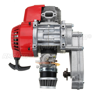 47cc/49cc <b>Engine</b> 2-Stroke Pull Start Motor W/ Transfer Box Red for Mini Dirt <b>Bike</b> - Product Image 2