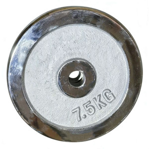 Piastre <span class=keywords><strong>Pesi</strong></span> in Ghisa Cromata con Foro Piccolo per Home Gym, Piastre in Ferro Cromate con Foro Grande per Allenamento della Forza, Piastre Cromate per Manubri - Product Image 3