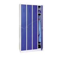 Meuble de rangement fonctionnel, armoire de rangement en acier à 3 ou 4 portes, penderie pour vêtements/vêtements de sport, casier en acier