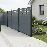 Clôture en treillis composite en alliage d'aluminium haut de gamme, élégante, durable et nécessitant peu d'entretien, solution extérieure pour jardin/gazon avec design 3D