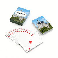Cartes à jouer de poker personnalisées de haute qualité, design souvenirs, papier rouge et blanc, finition mate, cartes à jouer de poker 58*88mm, 54 cartes