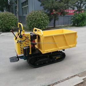 KOSTENLOSER VERSAND!! hydraulische 300kg Tragfähigkeit Loncin Benzinmotor angetrieben Barrow <span class=keywords><strong>Mini</strong></span> Track <span class=keywords><strong>Dumper</strong></span> - Product Image 3