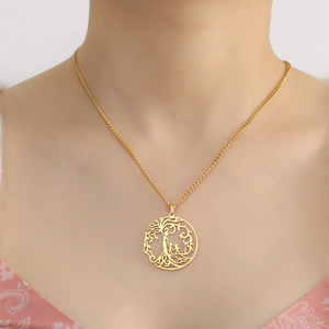 Collana Albero della Vita Myshape, Collana Famiglia Madre e Figli, Amuleto Protettivo in Acciaio Inossidabile, Regalo per la <span class=keywords><strong>Mamma</strong></span> - Product Image 2