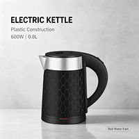Bouilloire électrique en acier inoxydable 304, 0,8 L, 600 W, portable, avec contrôle de la température et design sans fil