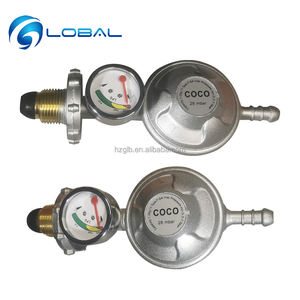 Regulador de <span class=keywords><strong>Gas</strong></span> para Cocina de 5/8\" con Manómetro para el Mercado de Sudáfrica y Botsuana - Product Image 2