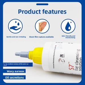 S7 Squalane Ear Wash para perros Terapia adyuvante antimicrobiana <span class=keywords><strong>de</strong></span> plástico <span class=keywords><strong>de</strong></span> baja irritación Promueve la reparación <span class=keywords><strong>de</strong></span> la piel y la seguridad del tímpano - Product Image 3