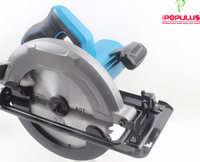 Scie circulaire électrique professionnelle IPOPULUS 1600W185mm pour le bois, avec coupe biseautée précise pour la menuiserie et la construction