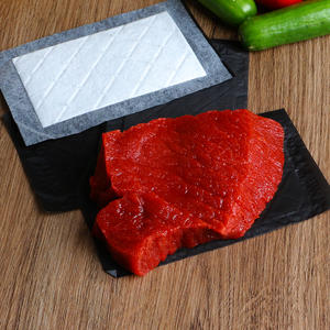 180x100 мм 4x7 перфорированная ПЭ + целлюлоза + сок + Нетканая упаковка для мяса пленка для замачивания промышленная пищевая упаковка для Птицы Печать - Product Image 3