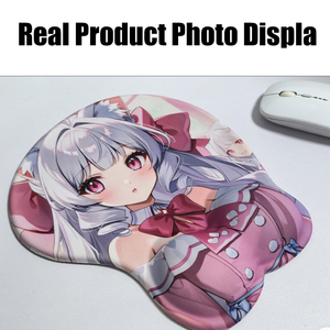 Tấm lót chuột gel 3D tùy chỉnh phong cách <span class=keywords><strong>Anime</strong></span> & Hoạt hình, có phần kê cổ tay, dành cho game, chất liệu vải, hình Hatsune Miku - Product Image 6