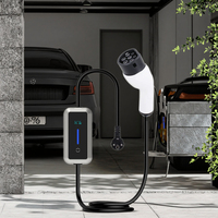 Nouvelle boîte de charge portable NECS modèle 3011 16A 3,5 kW, corps en plastique, IP55, câble de 5 m, monophasé, chargeur EV Type 2 pour la sauvegarde