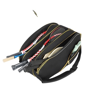 Échantillon Gratuit - Sac de Tennis Oxford Grande Taille BSCI avec Fermeture Éclair, Léger, Sac à Dos de Transport, Compartiment Séparé pour Chaussures et Raquettes - Product Image 1