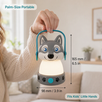 Lanterne de camping pour enfants en forme de Husky, lampe de tente LED rechargeable, 3 modes, batterie externe portable pour les aventures en plein air et la nuit