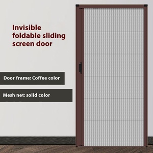 ประตูมุ้งลวดสแตนเลสแบบพับได้ ดัน-ดึง มองไม่เห็น ระบายอากาศได้ดี สำหรับระเบียงและ<span class=keywords><strong>หน้าต่าง</strong></span> ป้องกันยุงตลอดฤดูร้อน - Product Image 6
