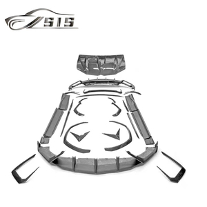 LB Urus Upgrade Top Style Bodykit per il 2021 anno Urus materiale in fibra di carbonio labbra anteriori diffusore posteriore minigonne laterali auto sopra parafanghi - Product Image 1