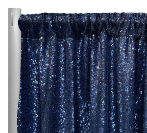Toile de fond en sequins <span class=keywords><strong>bleu</strong></span> <span class=keywords><strong>marine</strong></span> pour la décoration d'événements de <span class=keywords><strong>mariage</strong></span> 5*12 pieds - Product Image 1