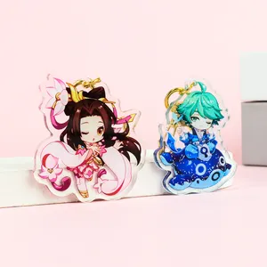 Personalized Customization Cute Game Acrylic Keychain Japanese Anime Cartoon Key Charm Ring