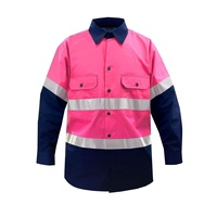 Chemise de travail avec logo personnalisé, uniforme en coton respirant pour mineur industriel et travailleur de la construction, vêtements de travail réfléchissants