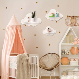 Étagère murale en forme de nuage pour la chambre d'enfant, présentoir de poupées, étagère décorative murale - Product Image 3