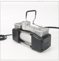 2 cylindres Pompe De Pneu De Voiture Compresseur D'air Trousse D'urgence Pneu Accessoires pour Voitures, Vélos, Motos, Tracteurs, Camions